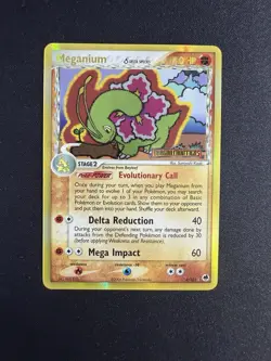Pokemon Reverse Holo Rare Meganium 4/101 EX Dragon Frontiers Near Mint Card - Image 1