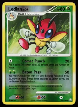 Ledian 60/146 Uncommon Legends Awakened Reverse Holo Pokemon Card - Image 1