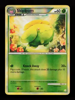 Skiploom 51/123 HeartGold SoulSilver Reverse Holo Pokemon Card - Image 1