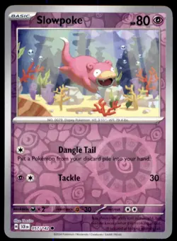 Pokemon TCG Slowpoke Scarlet & Violet Series - Stellar Crown #57 Reverse Holo - Image 1