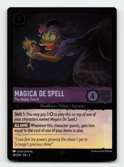 Magica De Spell 49/204 Super Rare Into the Inklands Cold Foil Lorcana Card - Image 1