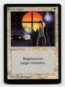 Death Ward Beta Edition Magic The Gathering Card - Image 1