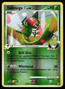 Yanmega E4 37/111 Rare Rising Rivals Reverse Holo Pokemon Card - Image 1