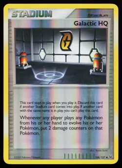 Galactic HQ 106/127 Uncommon Platinum Reverse Holo Pokemon Card - Image 1