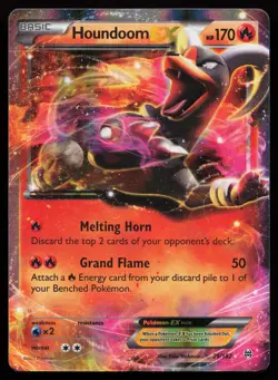Houndoom EX 21/162 Ultra Rare XY - BREAKthrough Pokemon Card - Image 1