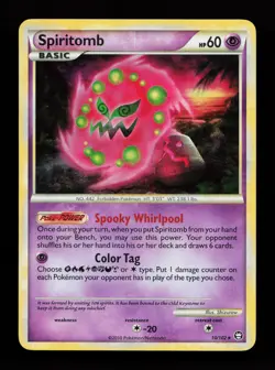 Spiritomb 10/102 Holo Rare Triumphant Pokemon Card - Image 1