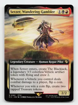 Setzer, Wandering Gambler (Extended Art) FINAL FANTASY Magic The Gathering Card - Image 1