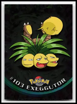 Exeggutor #103 Blue Logo Topps Holo Foil TV Animation Pokemon Card - Image 1