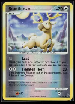 Stantler 113/132 Common Secret Wonders Reverse Holo Pokemon Card - Image 1