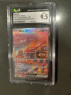 CGC 9.5 MINT+ Mew Ex SVP053 ALTERNATE ART HOLO 151 UPC PROMO Pokemon Card - Image 2