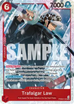 PRB02-002 Trafalgar Law - PRB02-002 English SR One Piece TCG Card Game - Image 2
