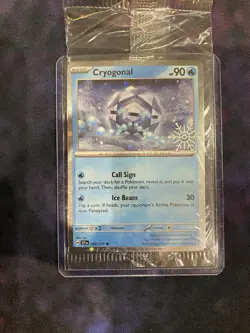Pokemon TCG - Cryogonal 047/191 - Surging Sparks Festive Stamp Promo Card - Image 1