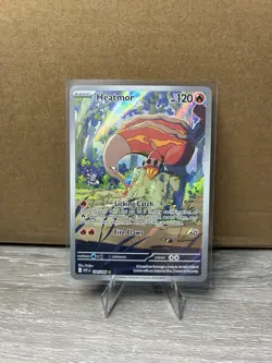 Pokemon TCG Heatmor Illustration Rare Full Art Holo Card 104/086 Sv White Flare - Image 1