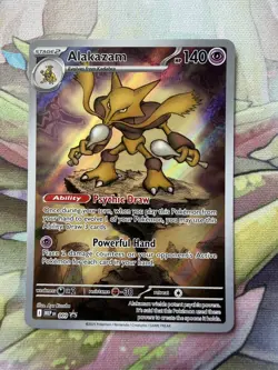 Alakazam #9 Promo Mega Evolutions ETB Black Star Promo Pokemon TCG Card NM - Image 1