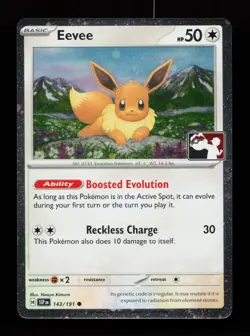 Eevee 143/191 Promo,FOIL Prize Pack Series Cards Pokemon Card - Image 1