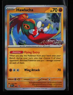 Hawlucha 007 Holo SV: Scarlet & Violet Promo Stamped Pokemon Card - Image 1