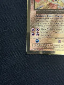 Charizard 4/102 Gold Metal Promo Celebrations UPC Pokemon Card - Image 3