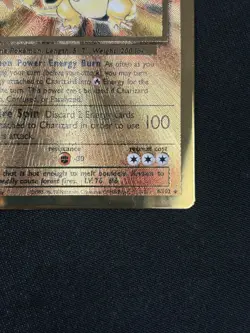 Charizard 4/102 Gold Metal Promo Celebrations UPC Pokemon Card - Image 4
