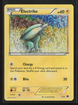 Electrike 7/12 Promo Holo McDonald's Promos 2015 Pokemon Card - Image 1