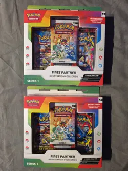 2 x Pokemon TCG First Partner Illustration Collection Series 1 New Sealed - Image 1