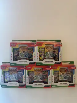 Pokemon TCG First Partner Illustration Collection Series 1 X5 New & Sealed - Image 1
