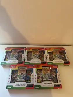 Pokemon TCG First Partner Illustration Collection Series 1 X5 New & Sealed - Image 2