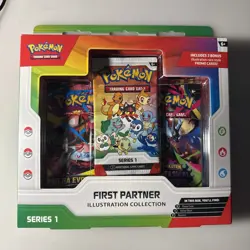 Pokemon TCG First Partner Illustration Collection Series 1 Sealed New - Image 1