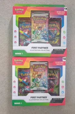 2x Pokemon TCG First Partner Illustration Collection Series 1. New Sealed - Image 1