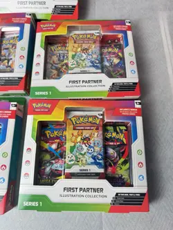 Pokemon TCG First Partner Illustration Collection Series 1 X5 New & Sealed - Image 3
