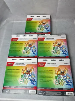Pokemon TCG First Partner Illustration Collection Series 1 X5 New & Sealed - Image 5