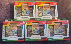 Pokemon TCG First Partner Illustration Collection Series 1 X5 New & Sealed - Image 1