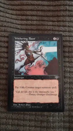 Magic: the Gathering / MtG Withering Boon x1 Mirage - Image 1