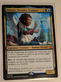 Zimone, Paradox Sculptor - Magic the Gathering Foundations M0126 - Pack Fresh!! - Image 1