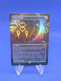 Magic The Gathering Double Masters 2022 2X2 Mana Vault 394 Borderless Foil NM - Image 1