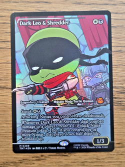Dark Leo & Shredder 0289 Showcase japanese Foil MTG TMNT Mythic Rare NM - Image 1
