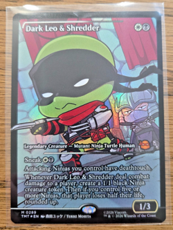Dark Leo & Shredder 0289 Showcase japanese Foil MTG TMNT Mythic Rare NM - Image 2