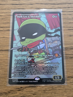 Dark Leo & Shredder 0289 Showcase japanese Foil MTG TMNT Mythic Rare NM - Image 3