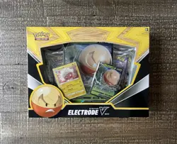 Pokemon TCG Hisuian Electrode V Card Box - 42 Cards New 820650851216 - Image 1
