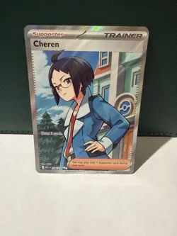 Pokemon Cheren Ultra Rare Full Art Holo Trainer Supporter ASC 258/217 TCG - Image 2