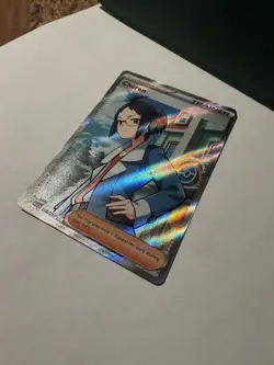 Pokemon Cheren Ultra Rare Full Art Holo Trainer Supporter ASC 258/217 TCG - Image 4