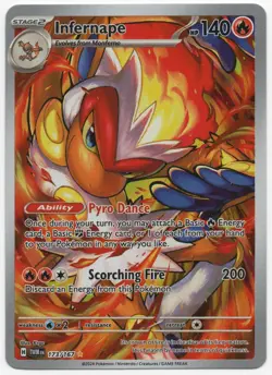 Infernape 173/167 Twilight Masquerade TWM SV06 Pokemon TCG Illustration Rare NM - Image 1