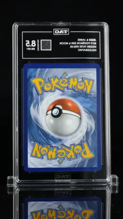 JESSIE & JAMES - 2019 POKEMON SUN & MOON #58/68 HIDDEN FATES HOLO [TAG 8.5] - Image 2