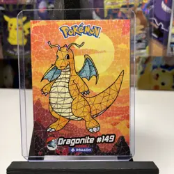 2025 POKEMON STAINED GLASS Crystal Card Kanto Peru Foil # 149 Dragonite - Image 1