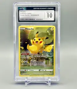 CGC 10 Pikachu GG30/GG70 Crown Zenith Galarian Gallery Pokemon 2023 - Image 1