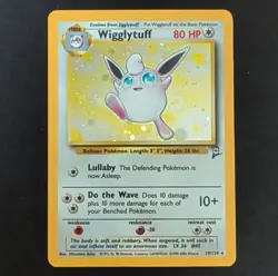 Pokemon Wigglytuff Stage 1 Holo Rare Base Set 2 19/130 HP80 Mitsuhiro Arita - Image 1
