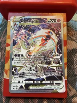Pokemon Deoxys VSTAR Full Art GG46/70 Crown Zenith Galarian Gallery Holo 270 HP - Image 1
