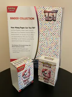 Pokemon Scarlet & Violet 151 Binder Collection Booster Bundle Empty Box Display 820650853142 - Image 2
