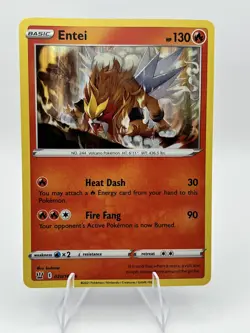 Pokemon TCG Entei #020/163 Holo Rare SW05:Battle Styles NM - Image 1