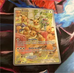 Pokemon Eevee 188/167 Sv06: Twilight Masquerade Illustration Rare Holo - Image 1