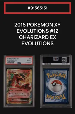 Pokemon Charizard EX 12/108 Evolutions Ultra Rare Holo PSA 8 - Image 3